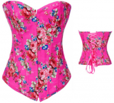 Corselet  Flowers Pink